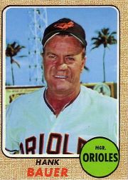 1968 Topps Baseball Cards      513     Hank Bauer MG